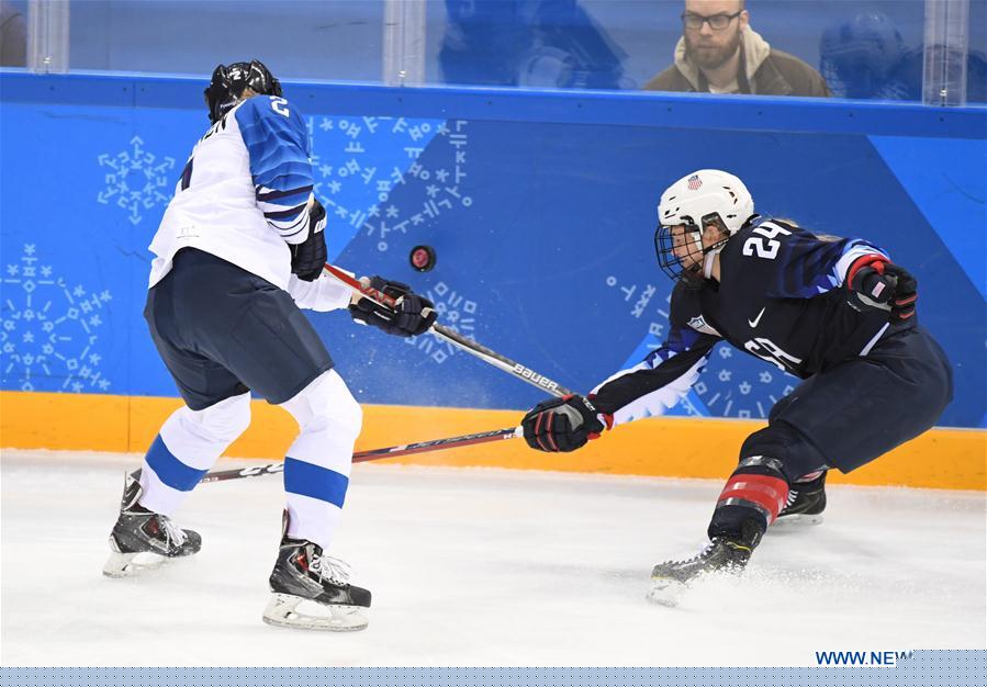 (SP)OLY-SOUTH KOREA-PYEONGCHANG-ICE HOCKEY-USA VS FIN