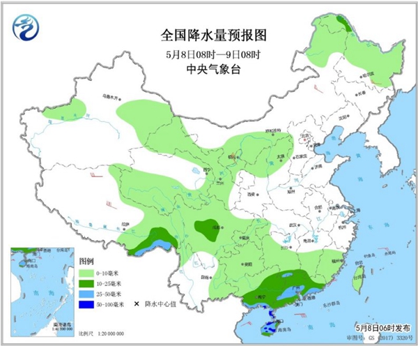 冷空氣要撤啦！今日全國(guó)降水整體弱 華南仍有強(qiáng)對(duì)流